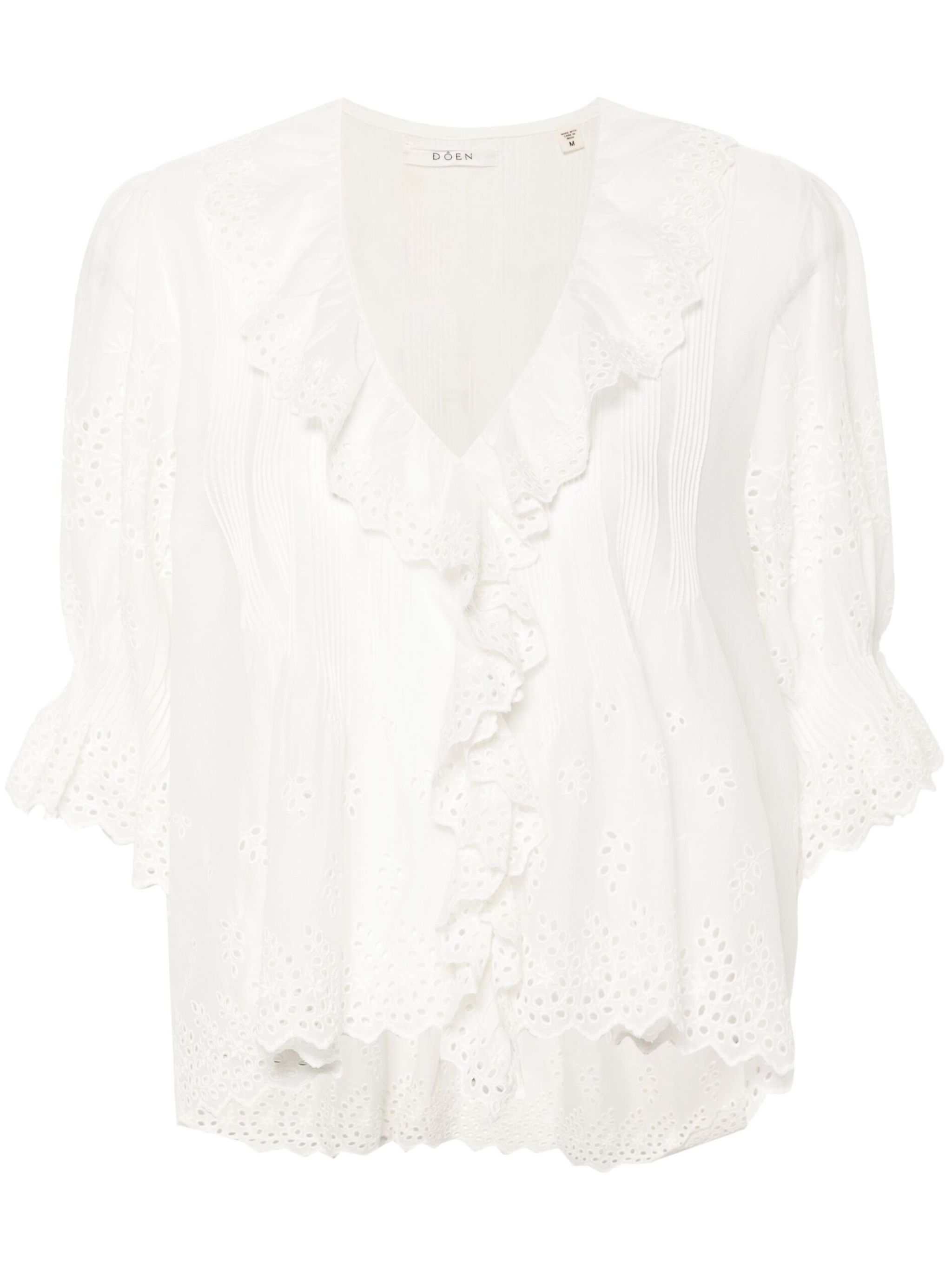 Henri ruffled-detail blouse