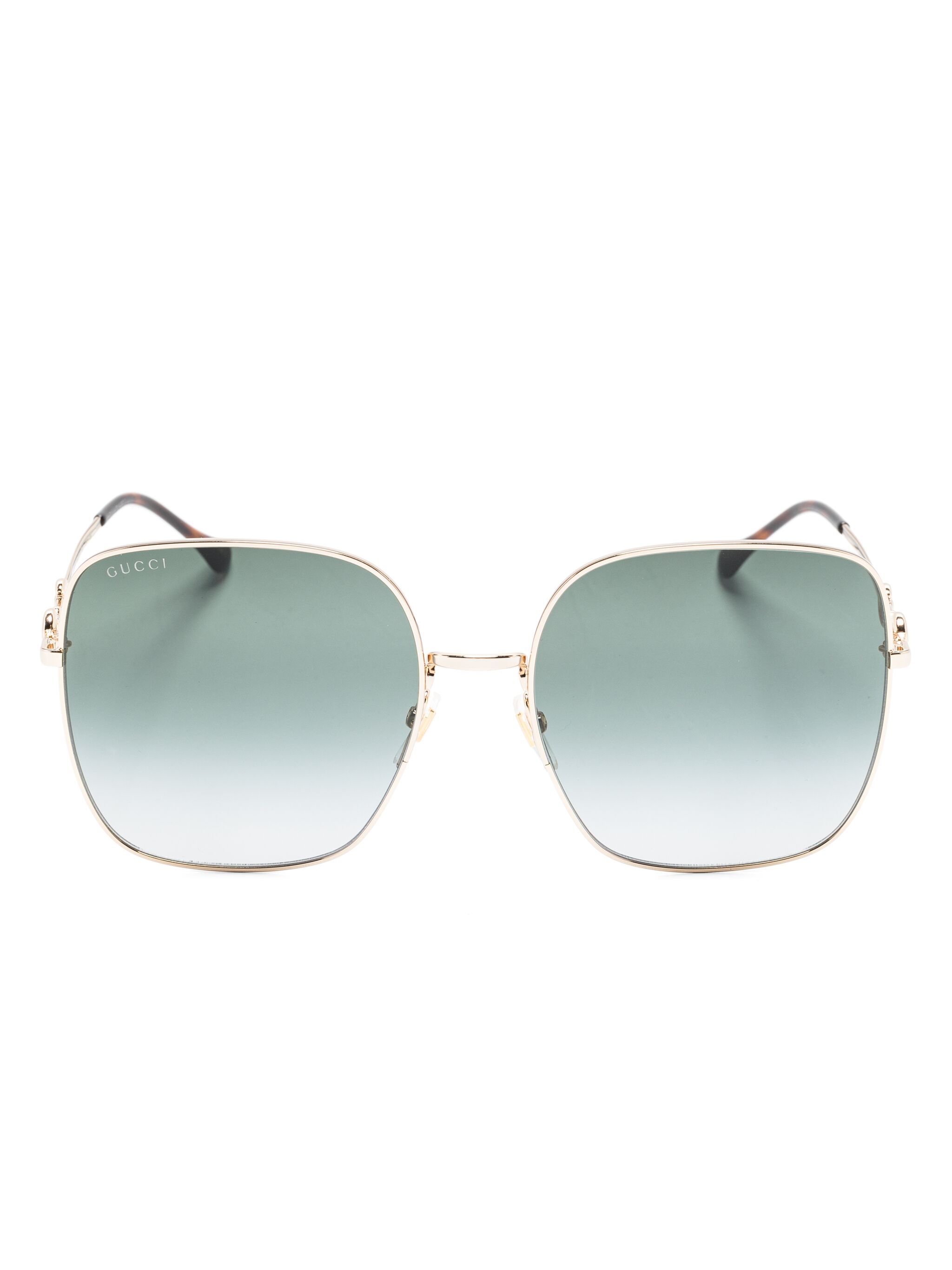 Horsebit detail square-frame sunglasses