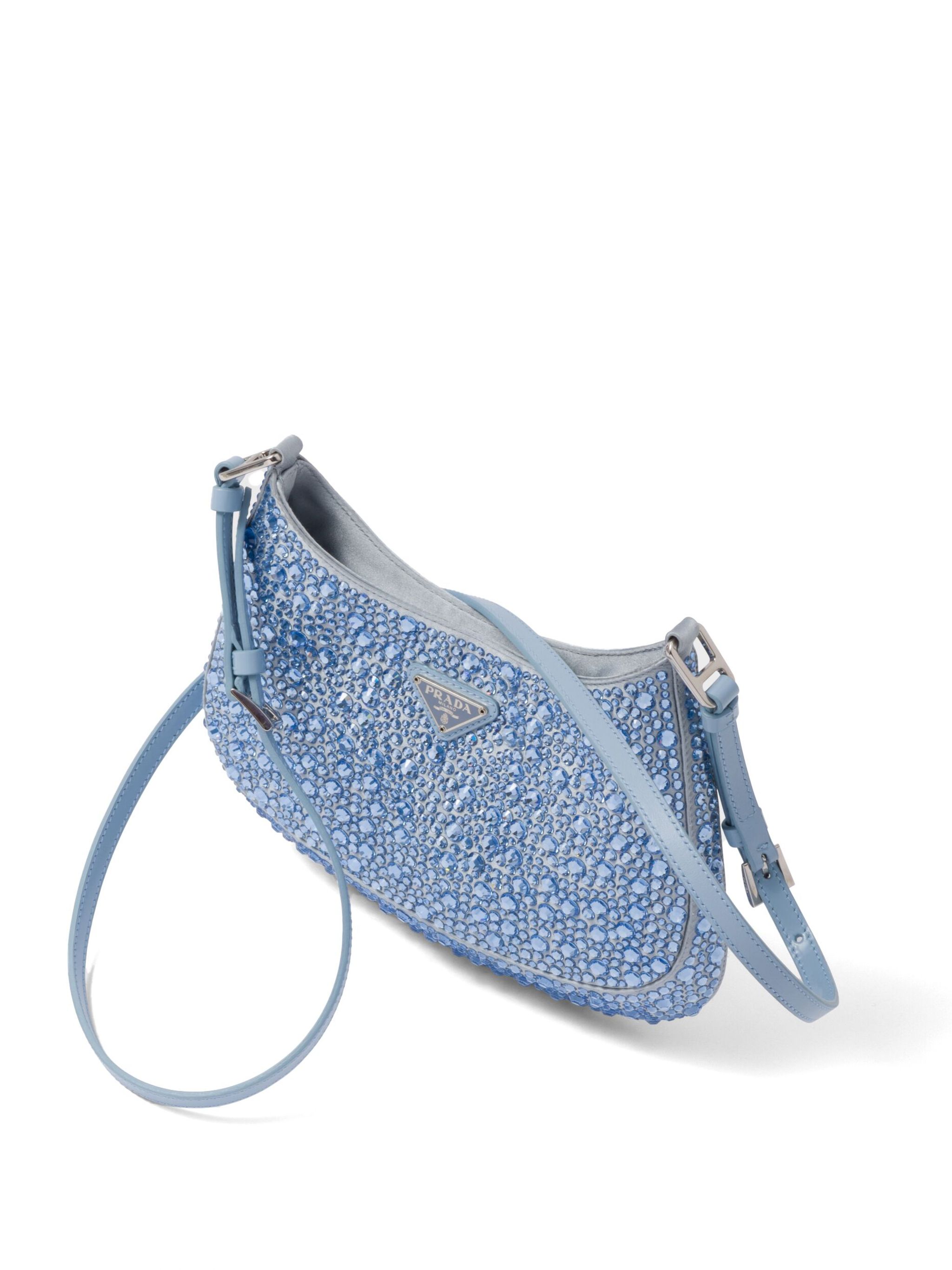 Cleo crystal-embellished shoulder bag