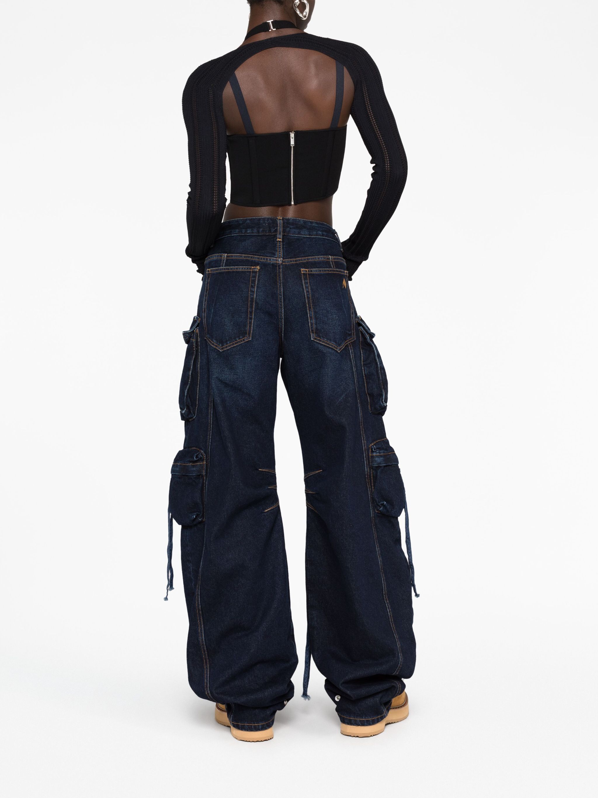 Fern wide-leg cargo jeans