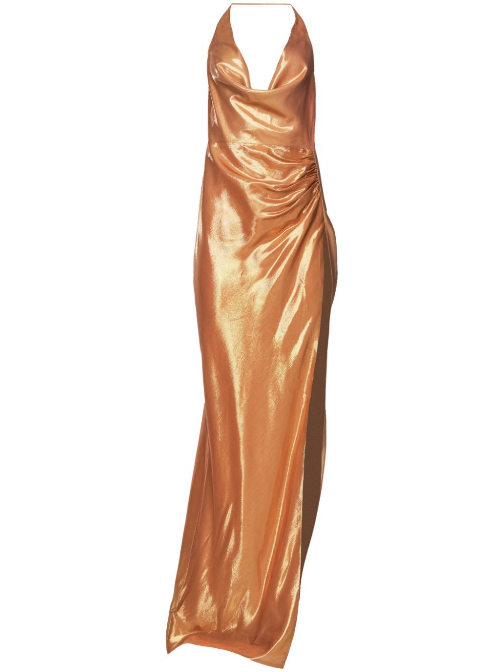 Cleo metallic-finish dress 