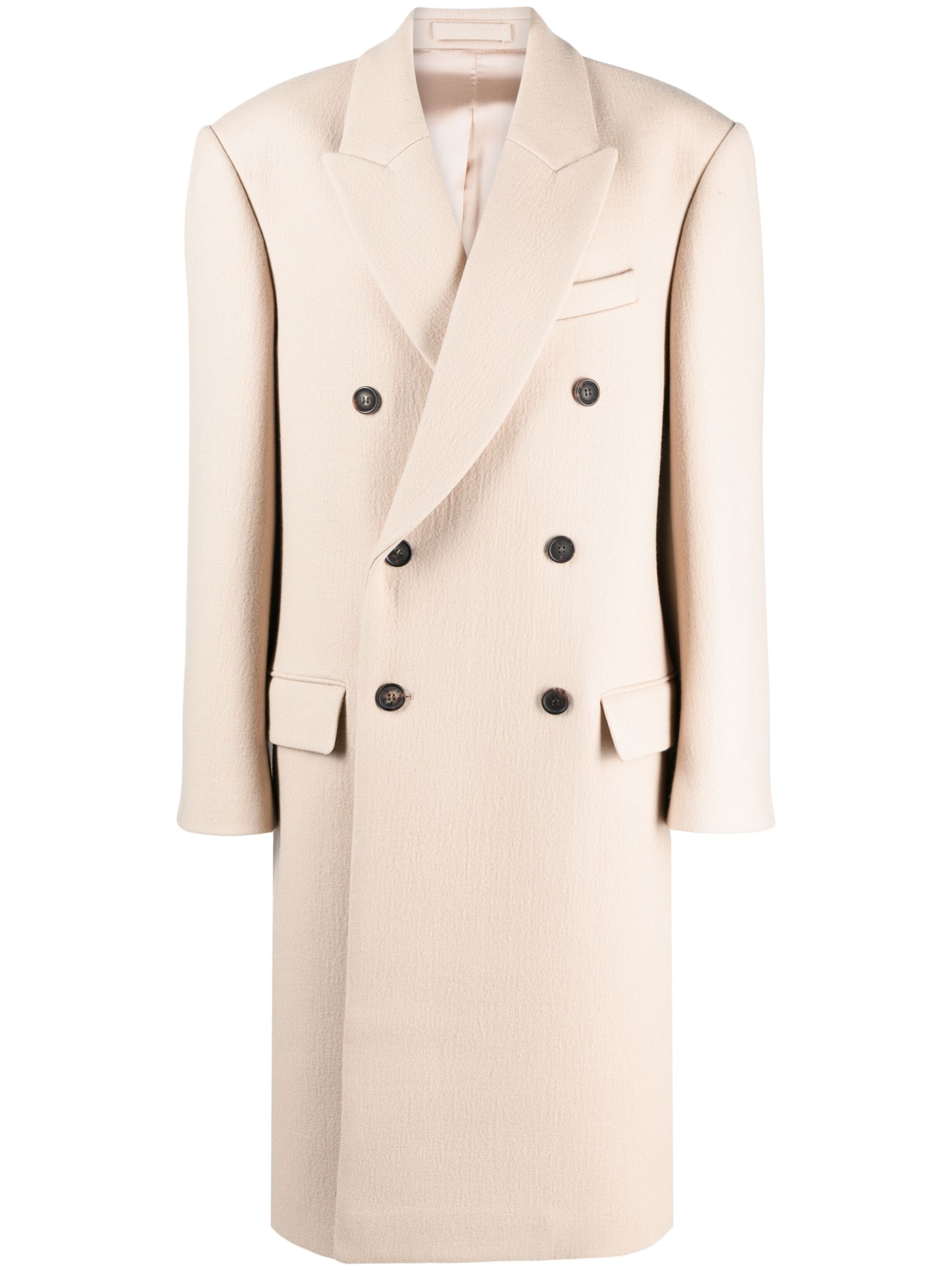 x Hailey Bieber virgin wool coat