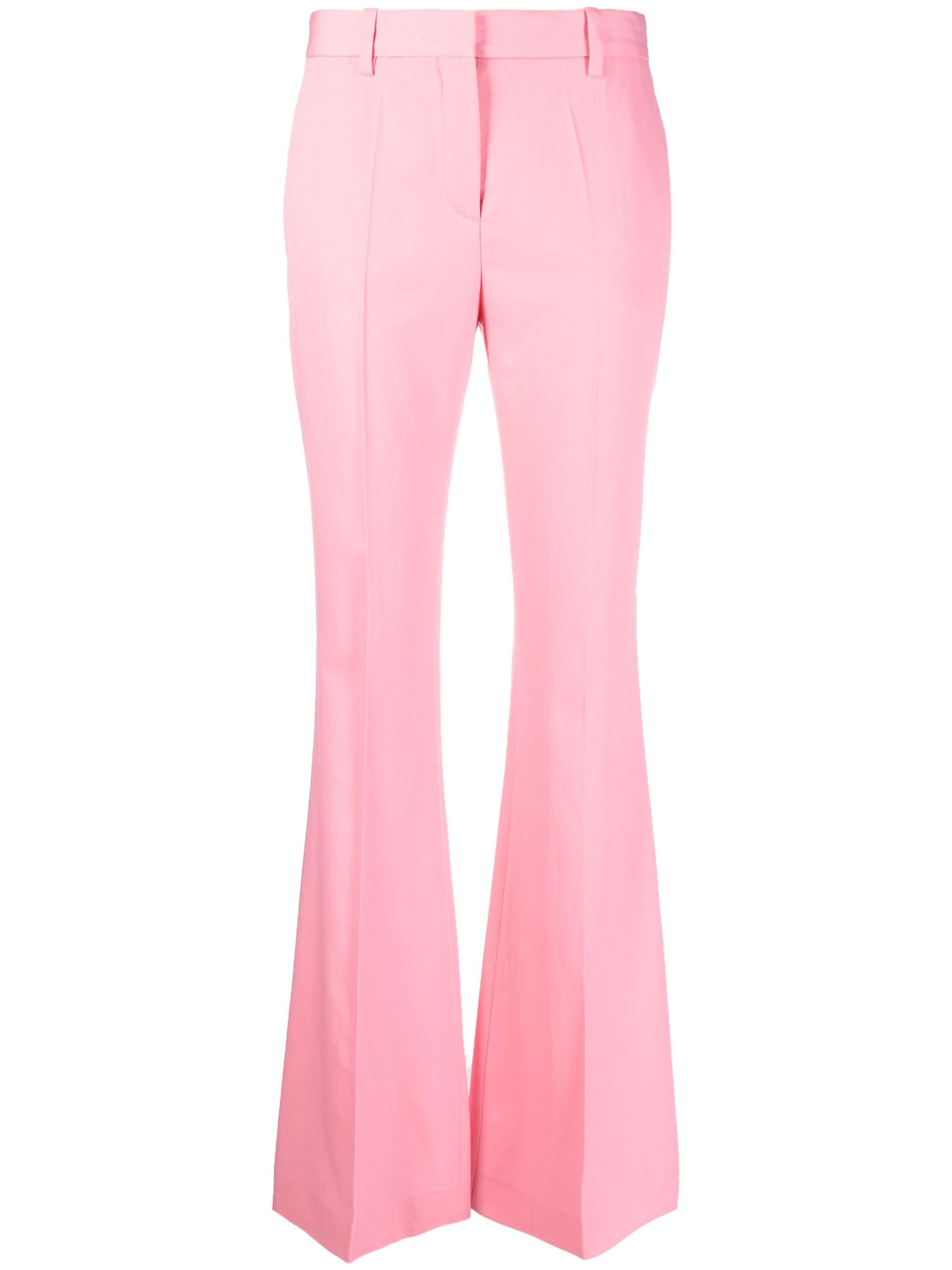 flared virgin wool trousers