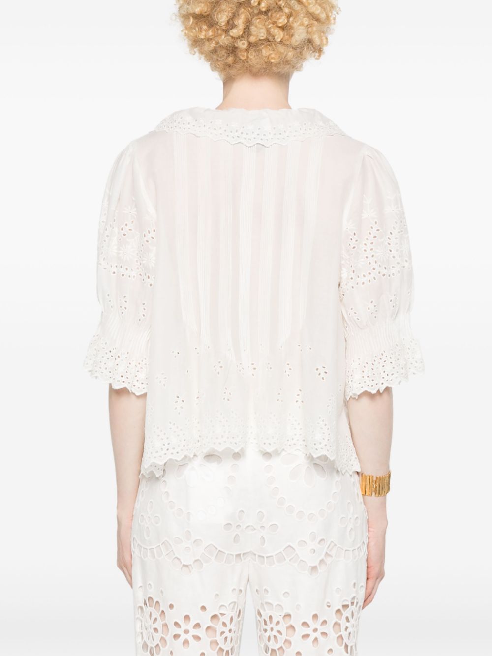 Henri ruffled-detail blouse