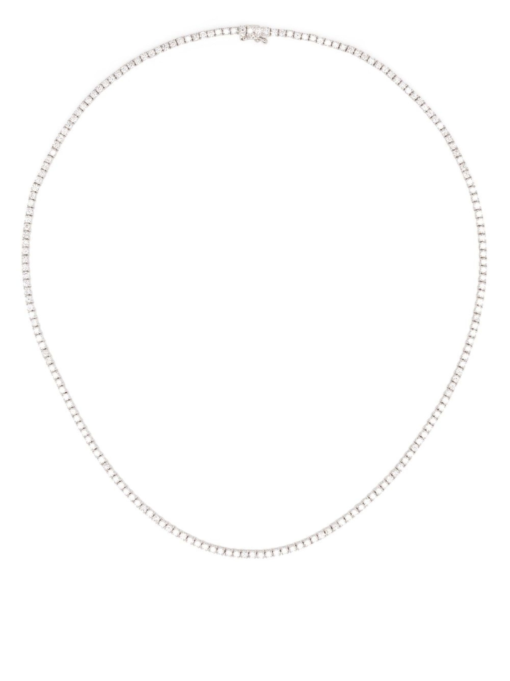 18kt white gold diamond Hepburn choker necklace