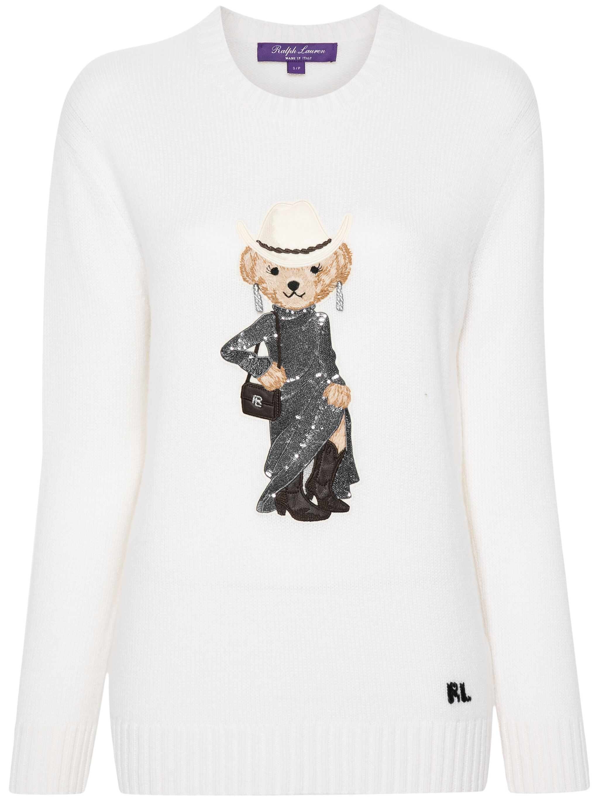 Polo Bear-embroidered jumper