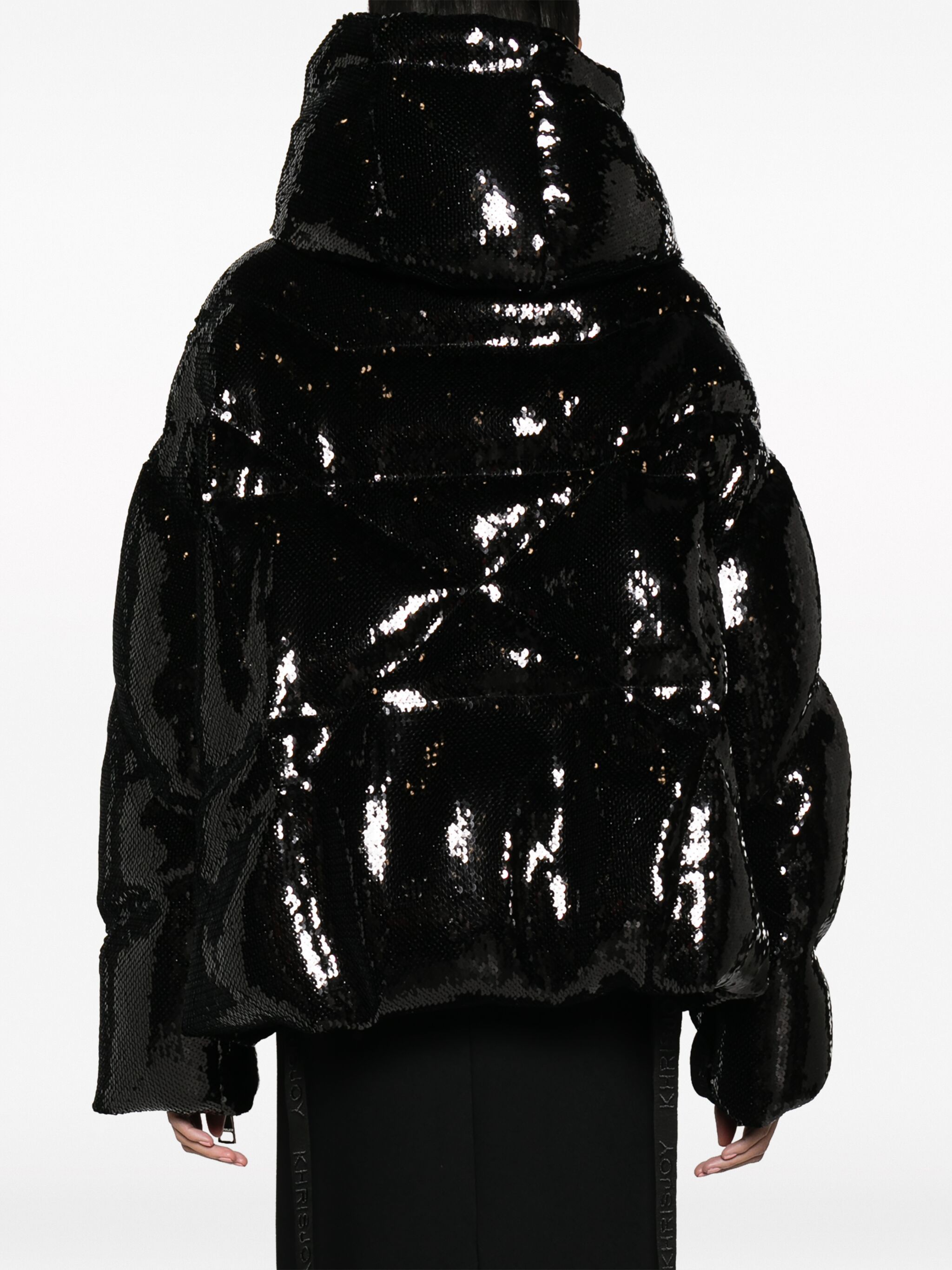 sequined padded jacket