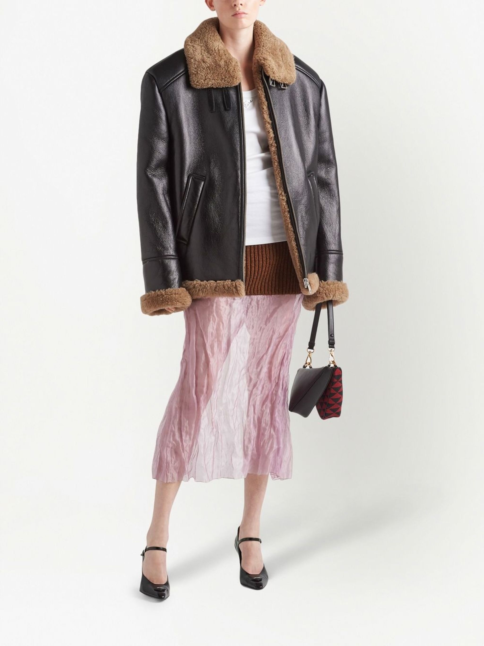 oversized shearling jacket