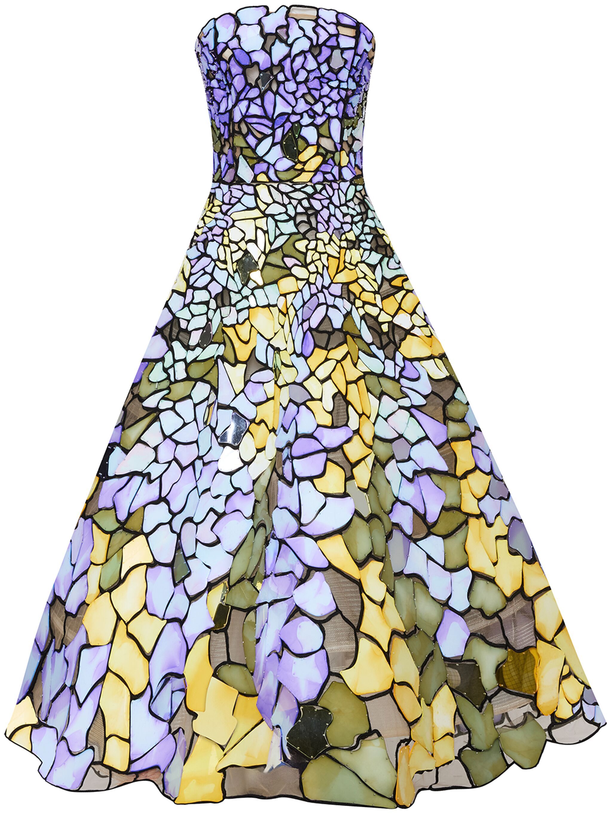 Art Nouveau Stain Glass gown