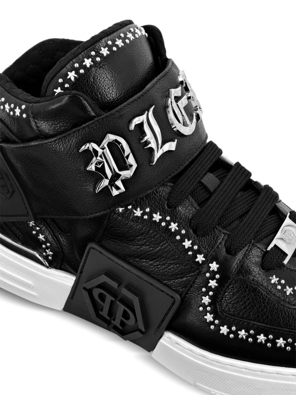 Gothic Plein mid-top sneakers