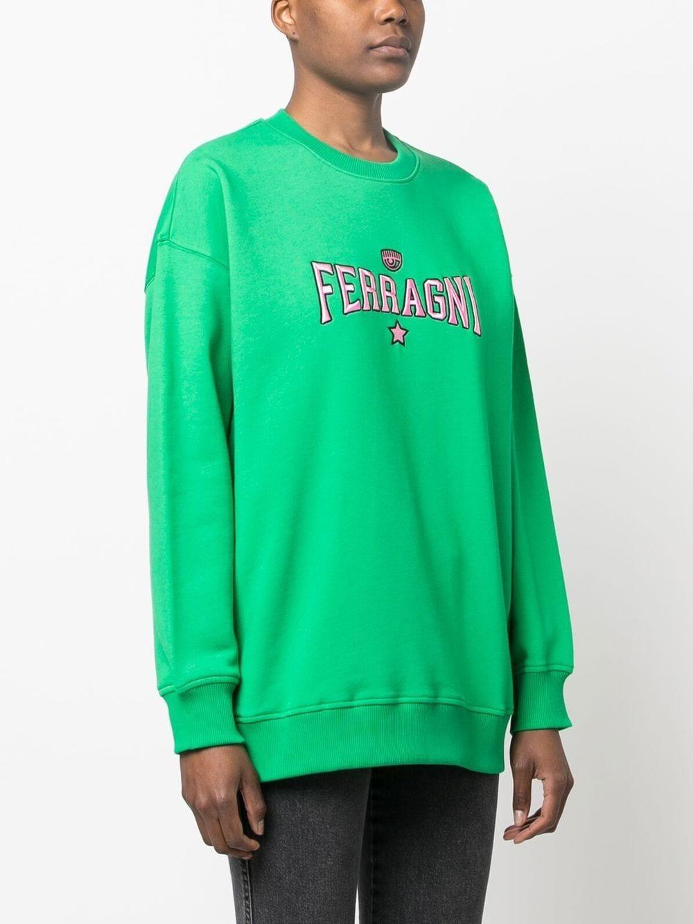 logo-embroidered sweatshirt