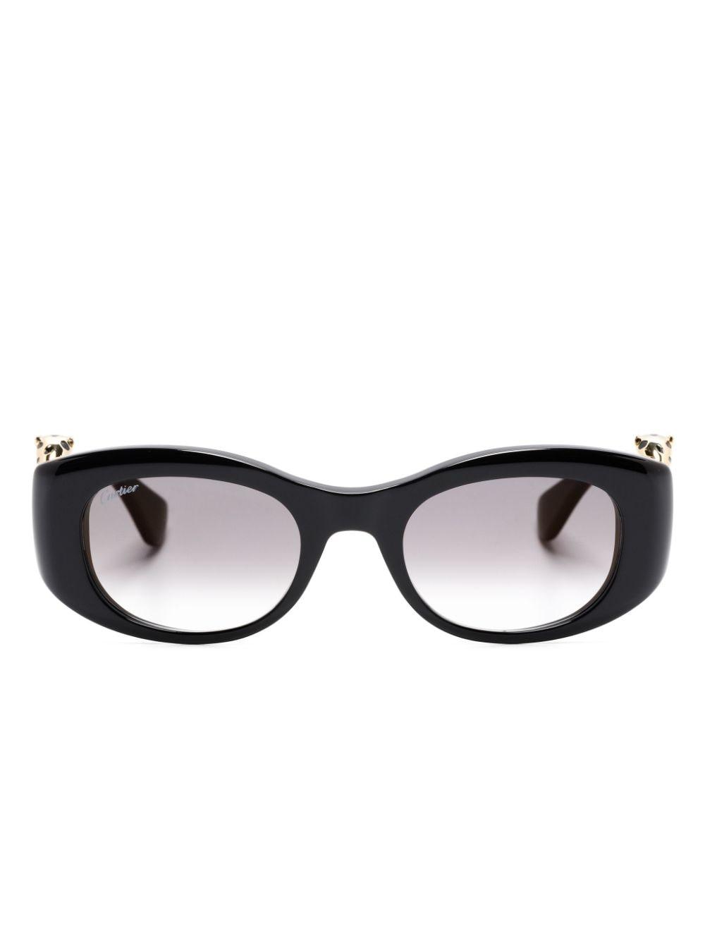 Panther C rectangle-frame sunglasses