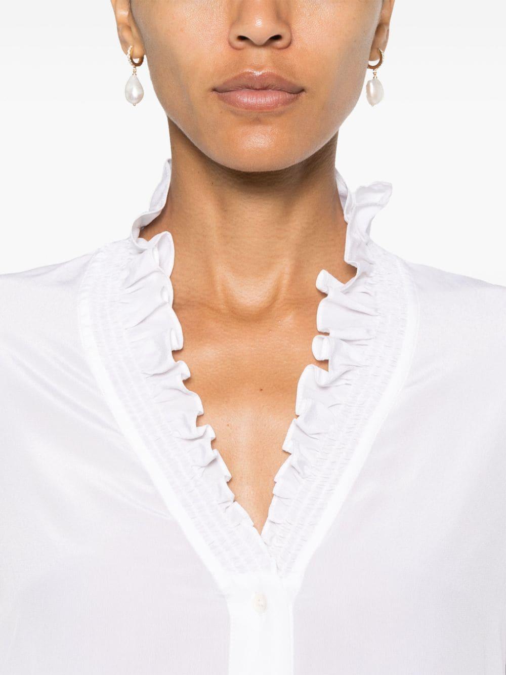 ruffle-detail shirt 