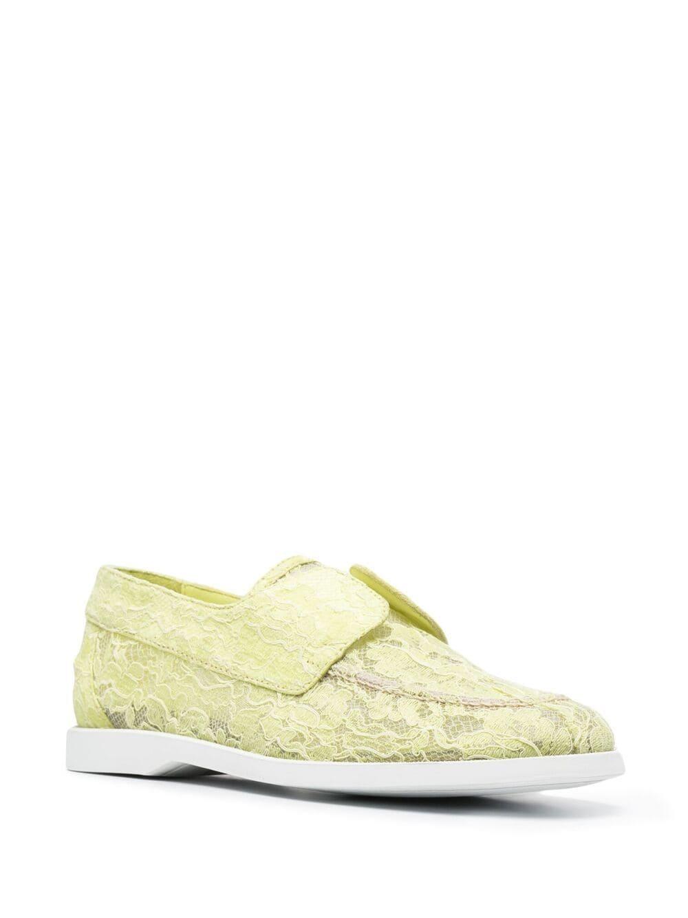 Claire lace embroidered loafers