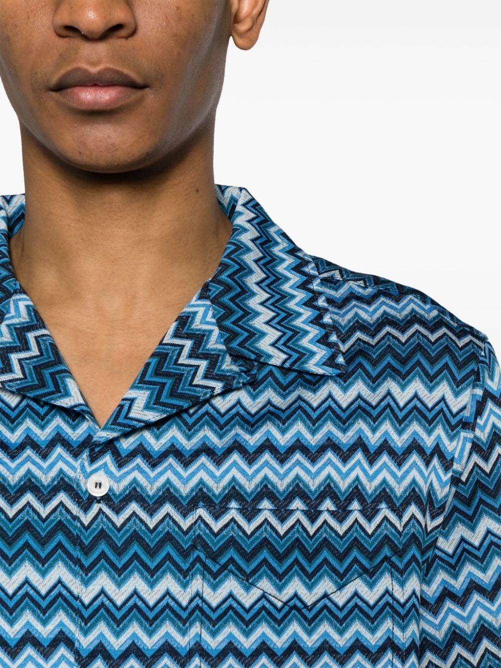 zigzag cotton shirt