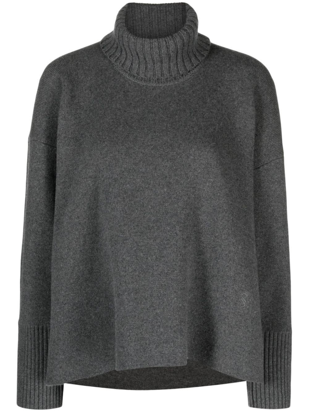 roll-neck cashmere-blend jumper