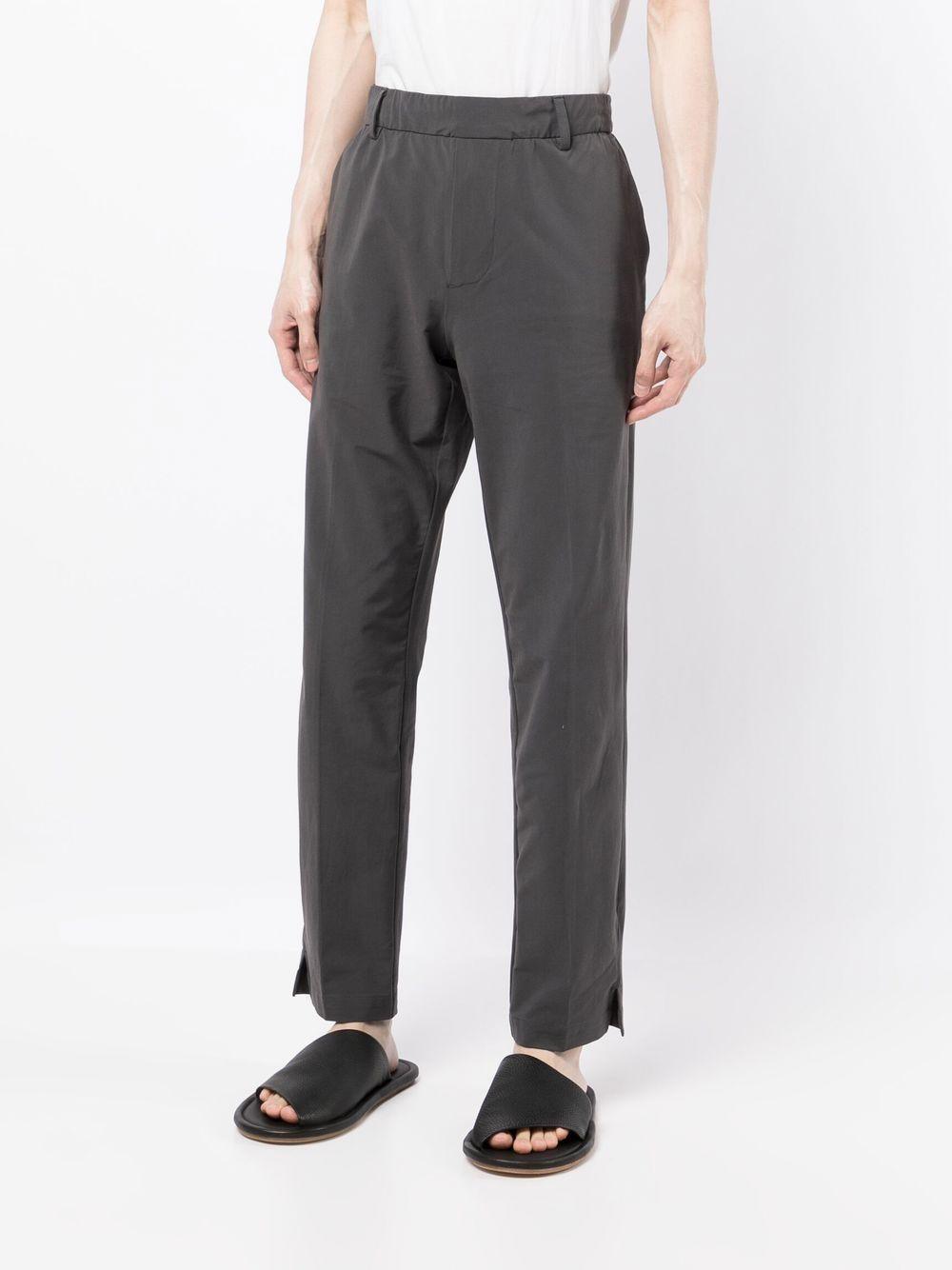 straight-leg tailored trousers