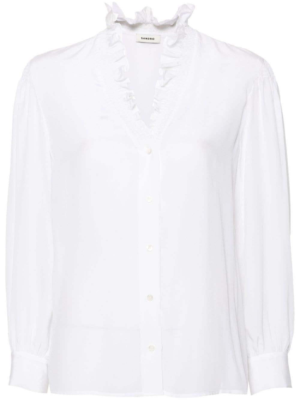 ruffle-detail shirt 