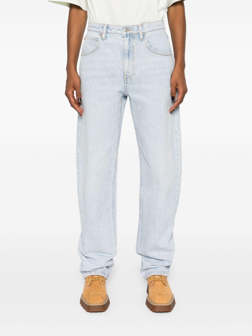 high-rise tapered jeans 