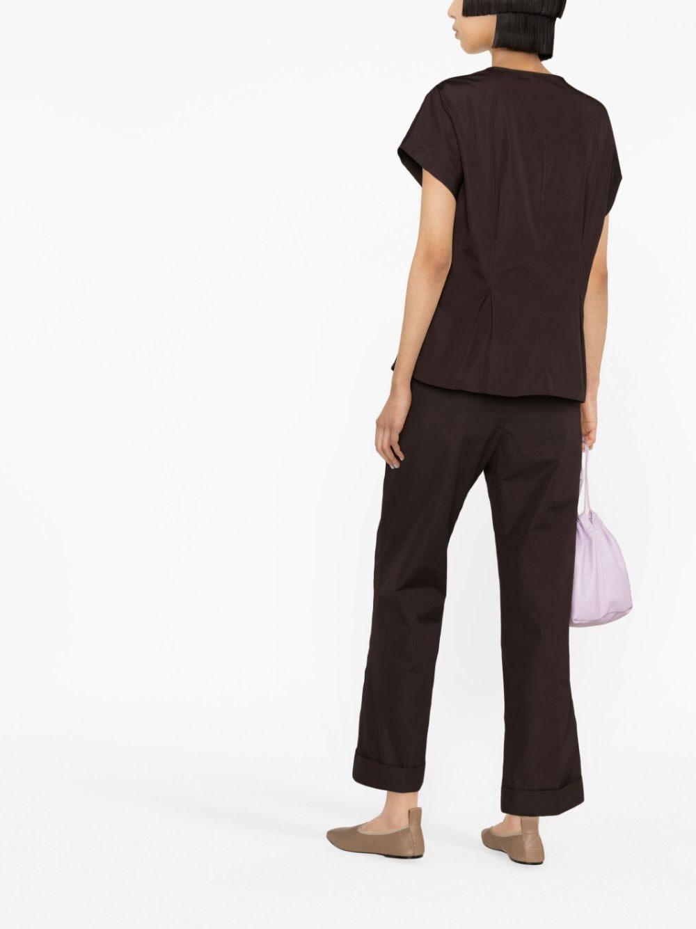 bootcut cropped trousers