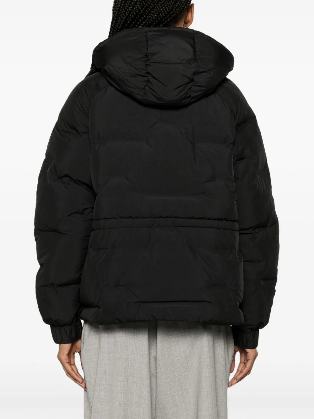 logo-appliqué puffer jacket