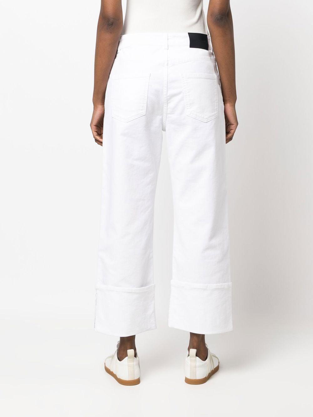 cropped straigh-leg trousers