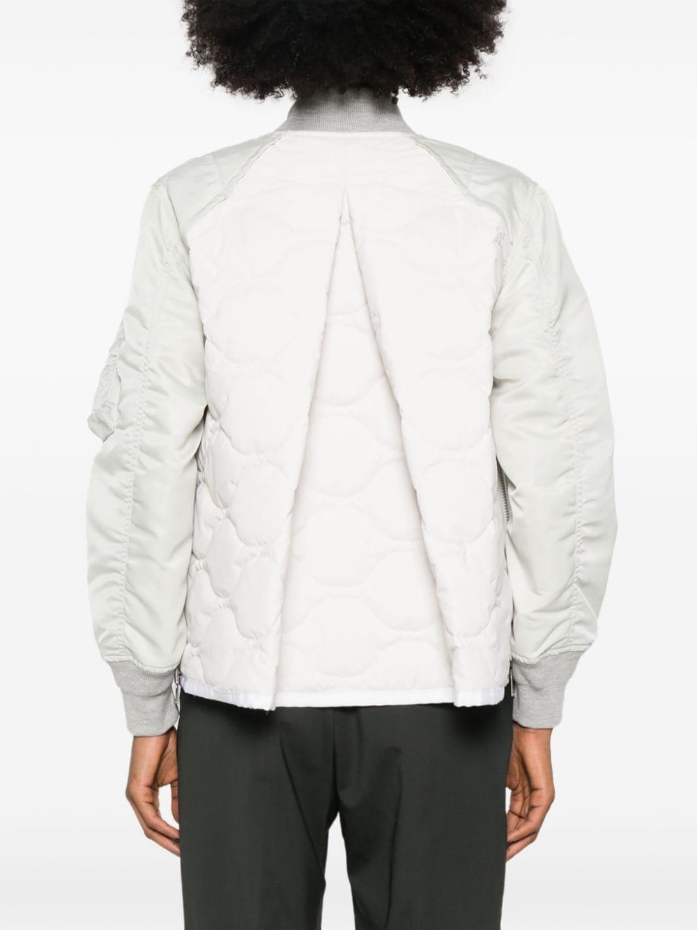 quilted padded bomber jacket