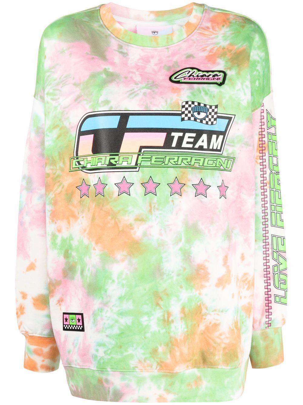 Team tie-dye sweatshirt