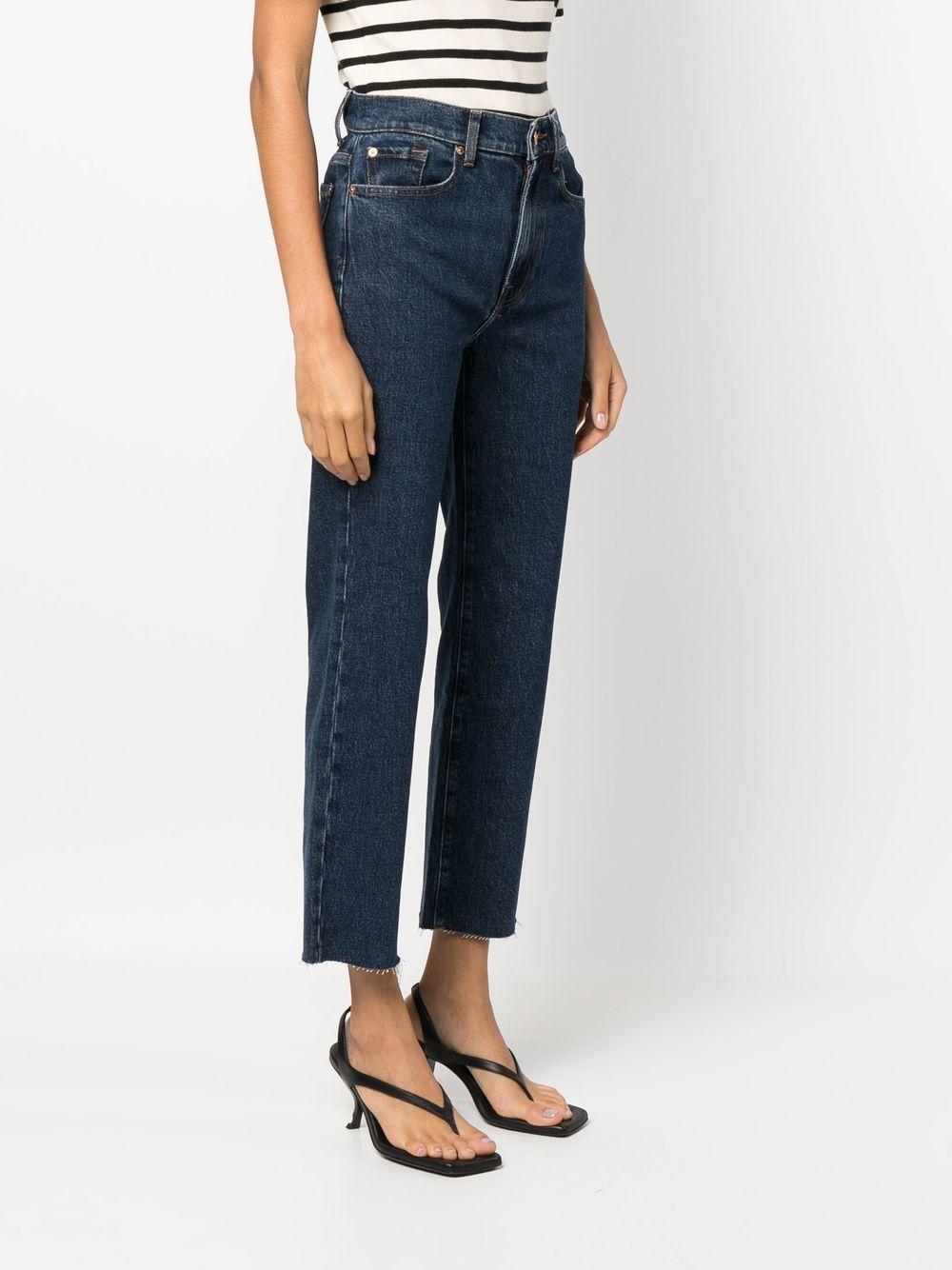 Logan raw-cut cropped jeans