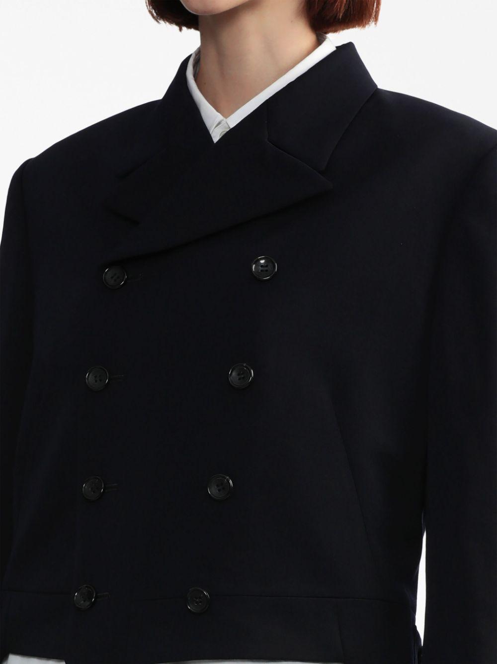 peak-lapels double-breasted blazer 