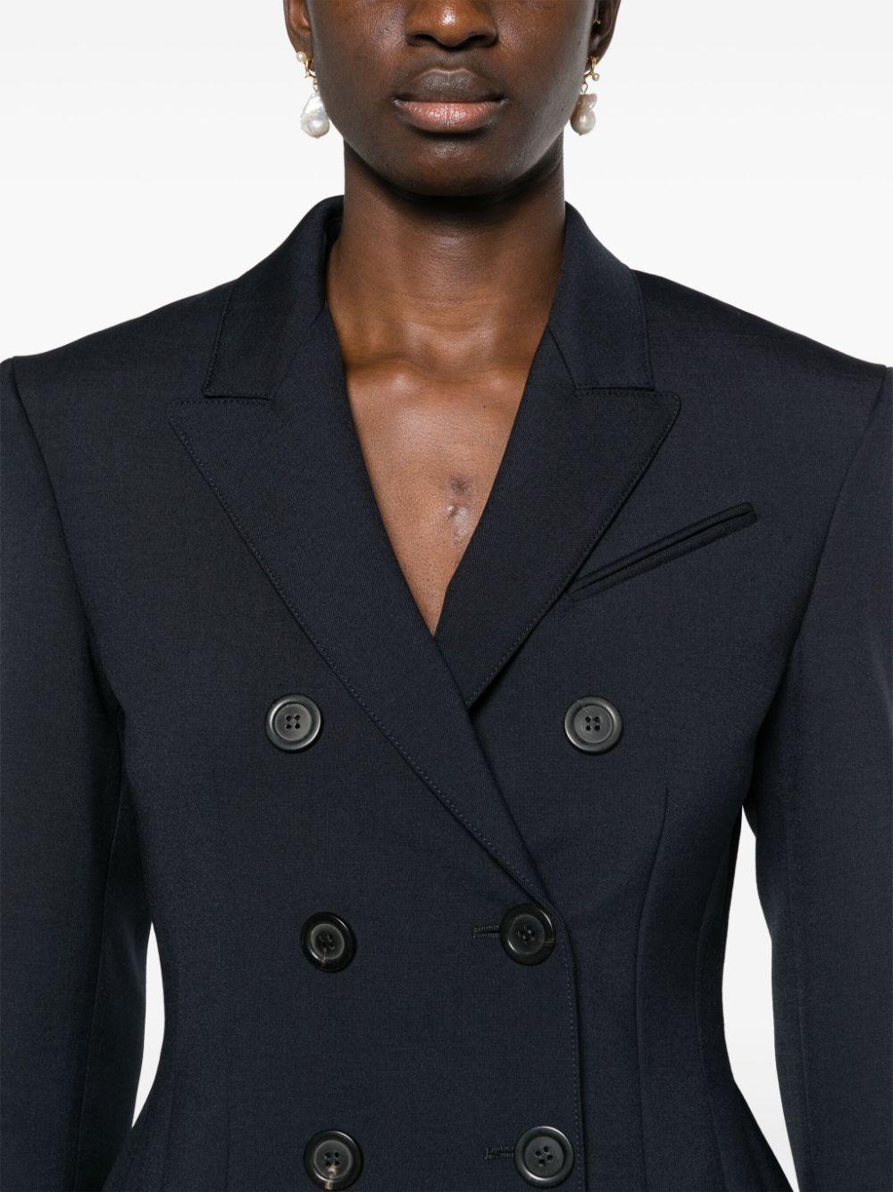 peak-lapels double-breasted blazer