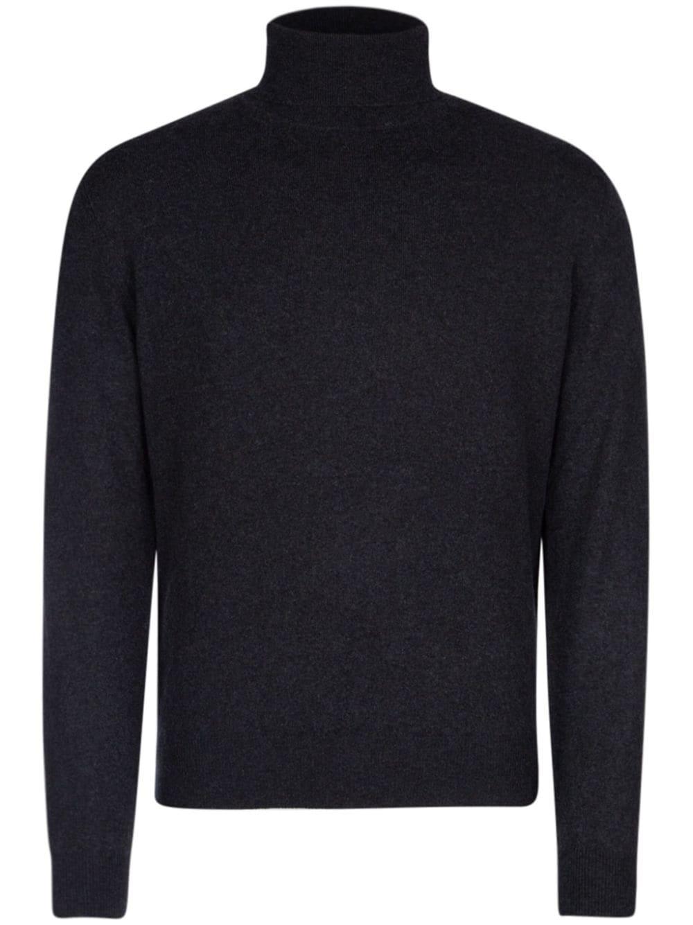 cashmere roll neck jumper 