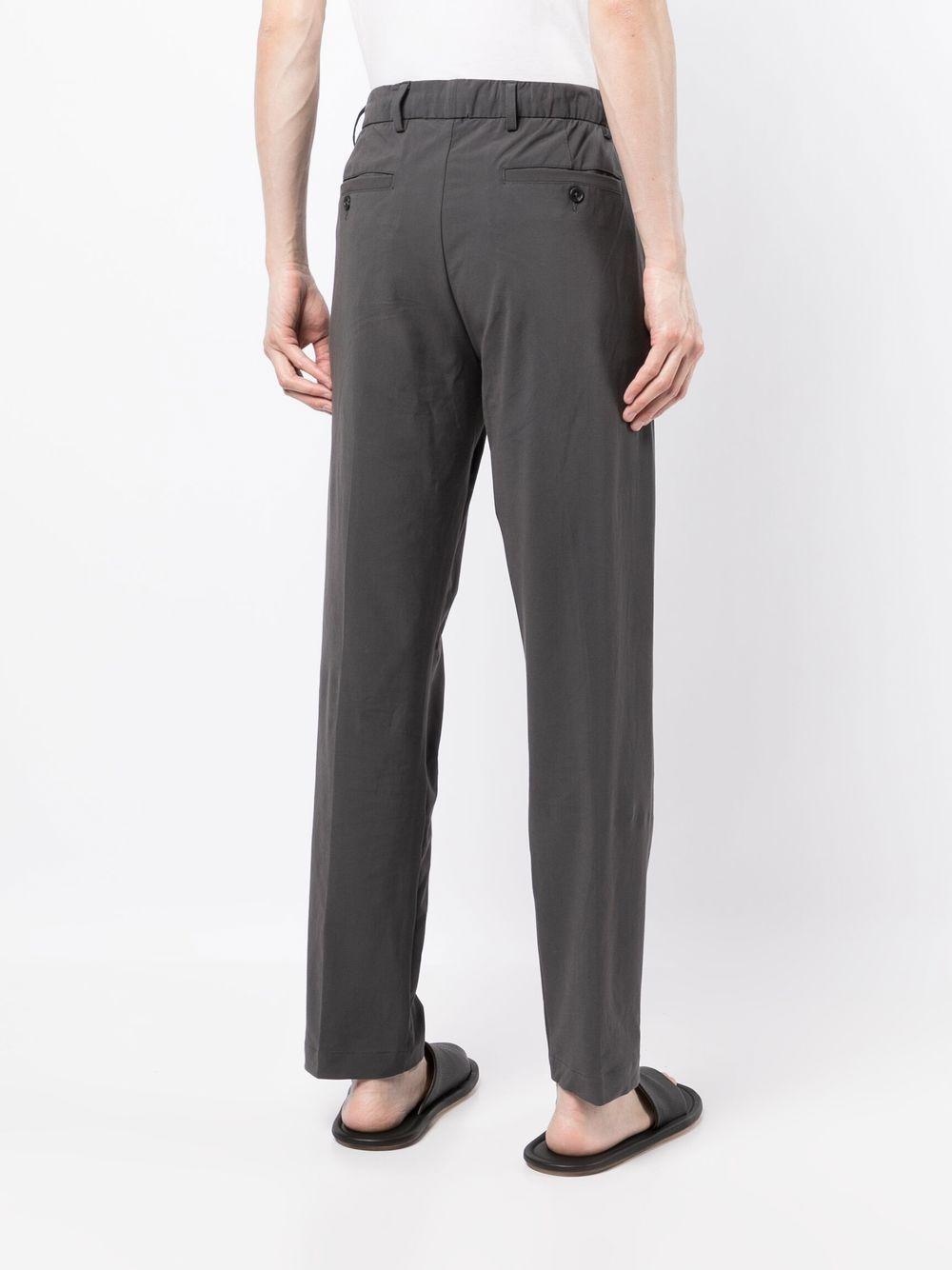 straight-leg tailored trousers