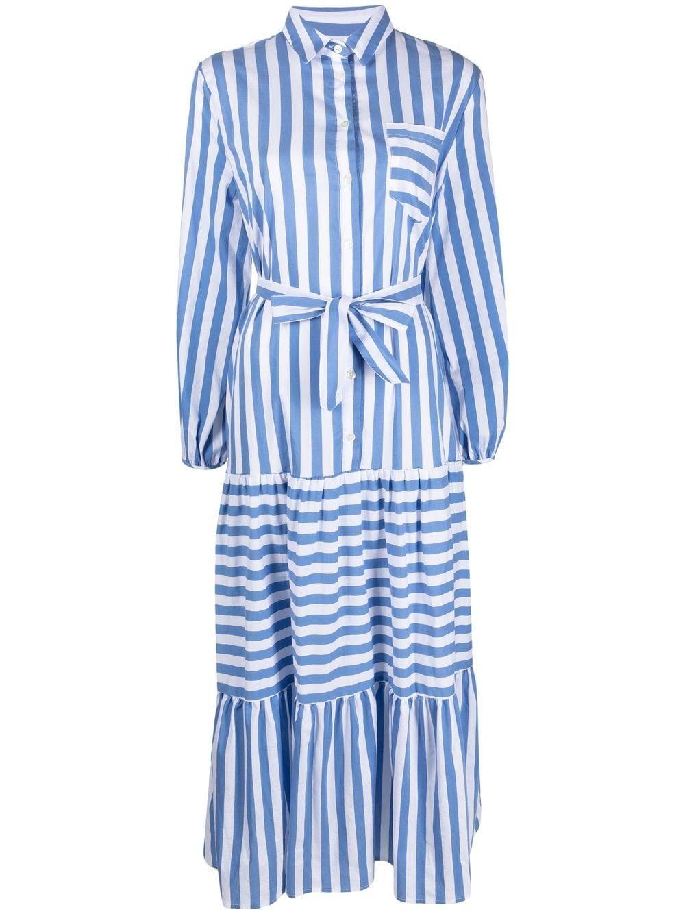 striped maxi dress