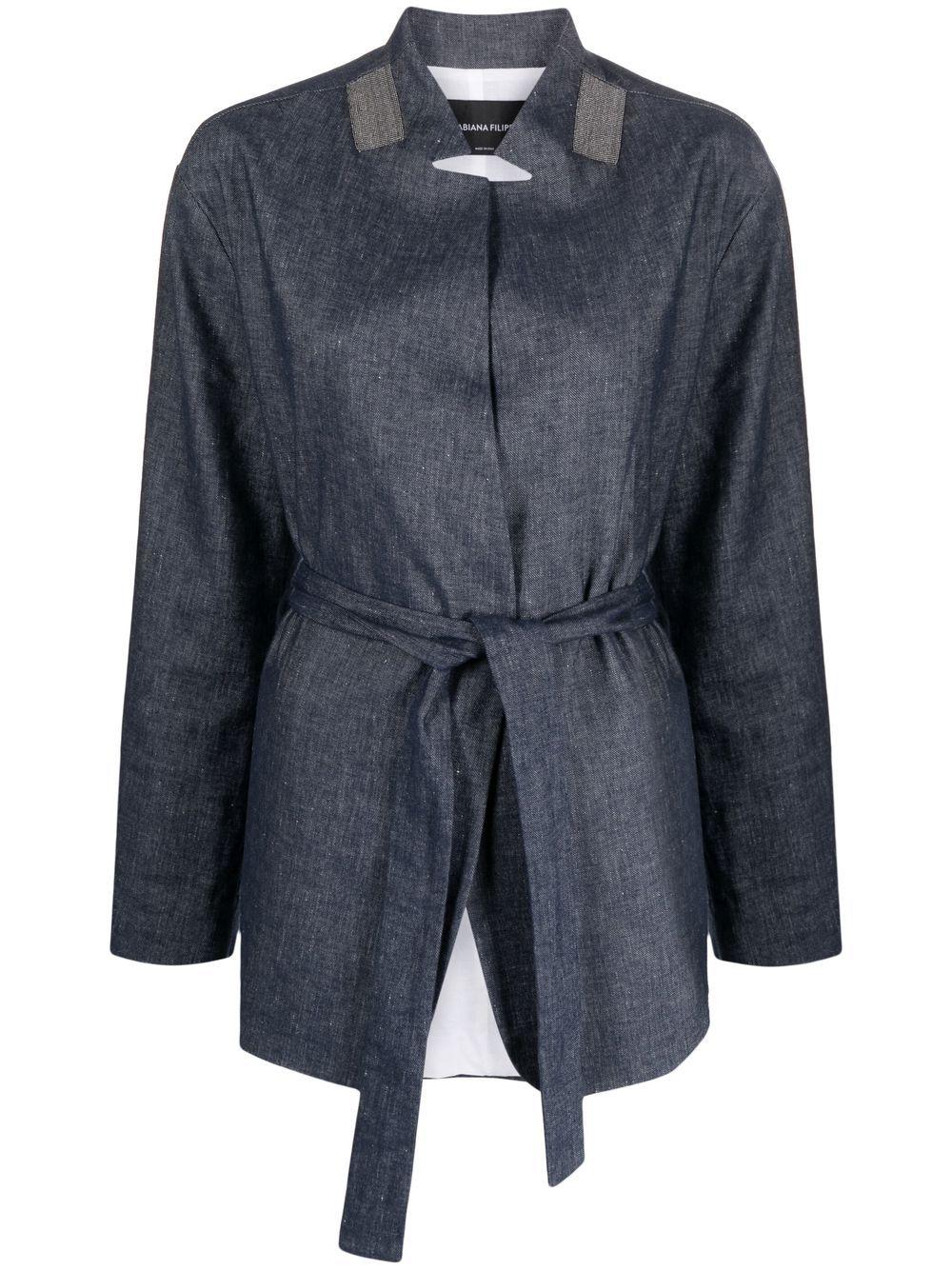 belted wrap jacket