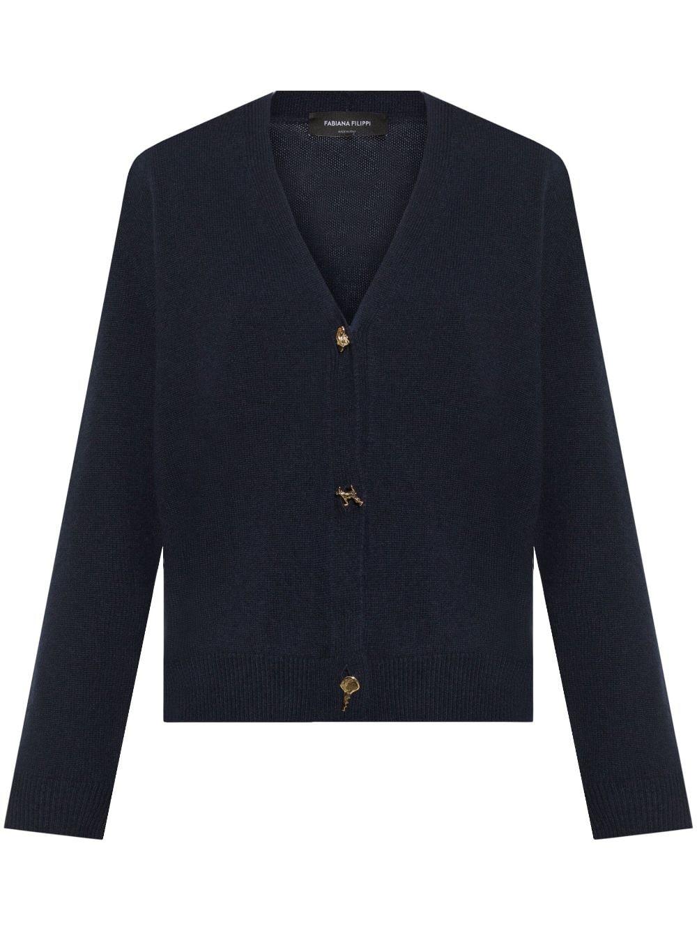 v-neck cashmere cardigan