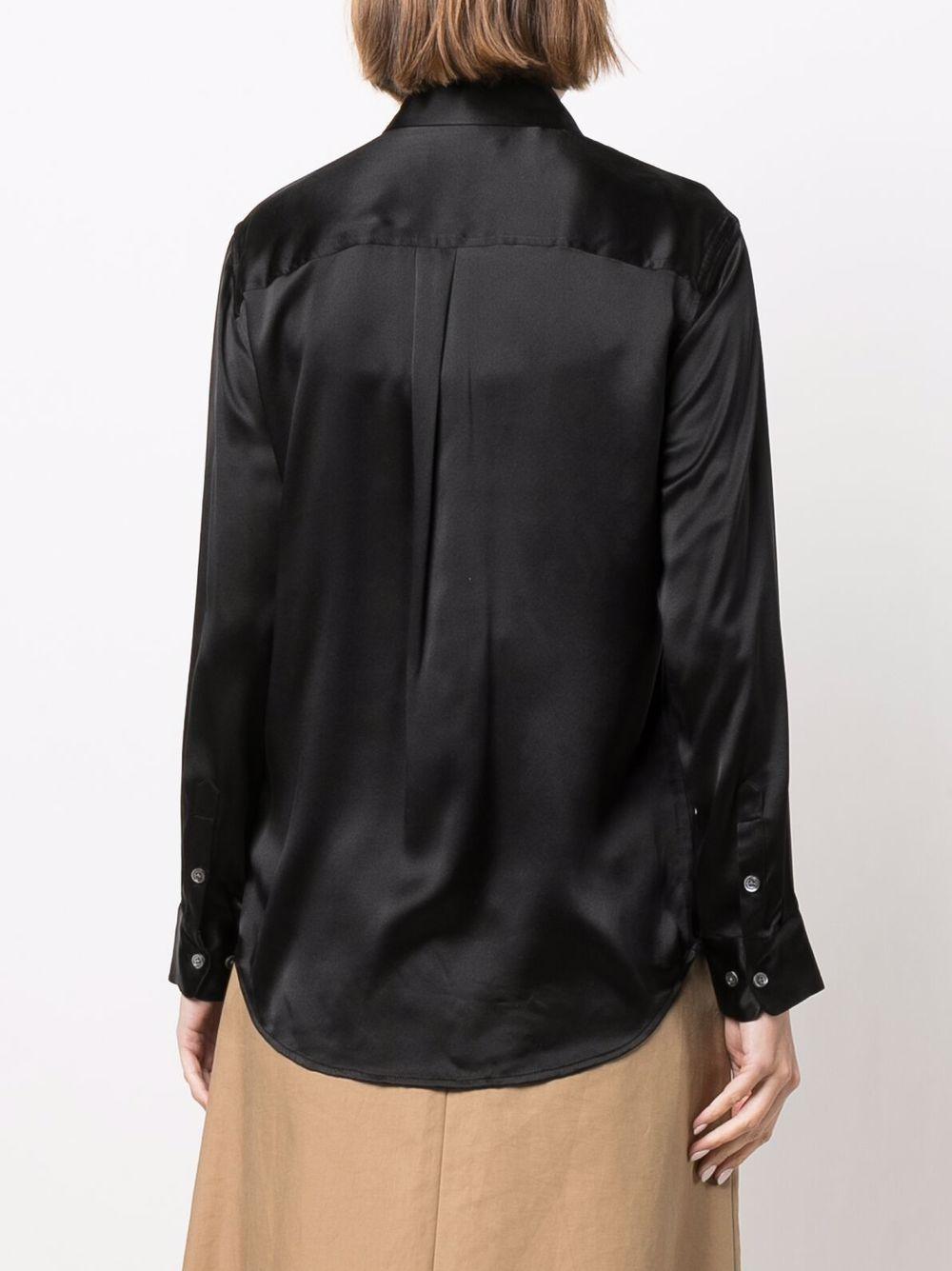 Signature silk satin shirt