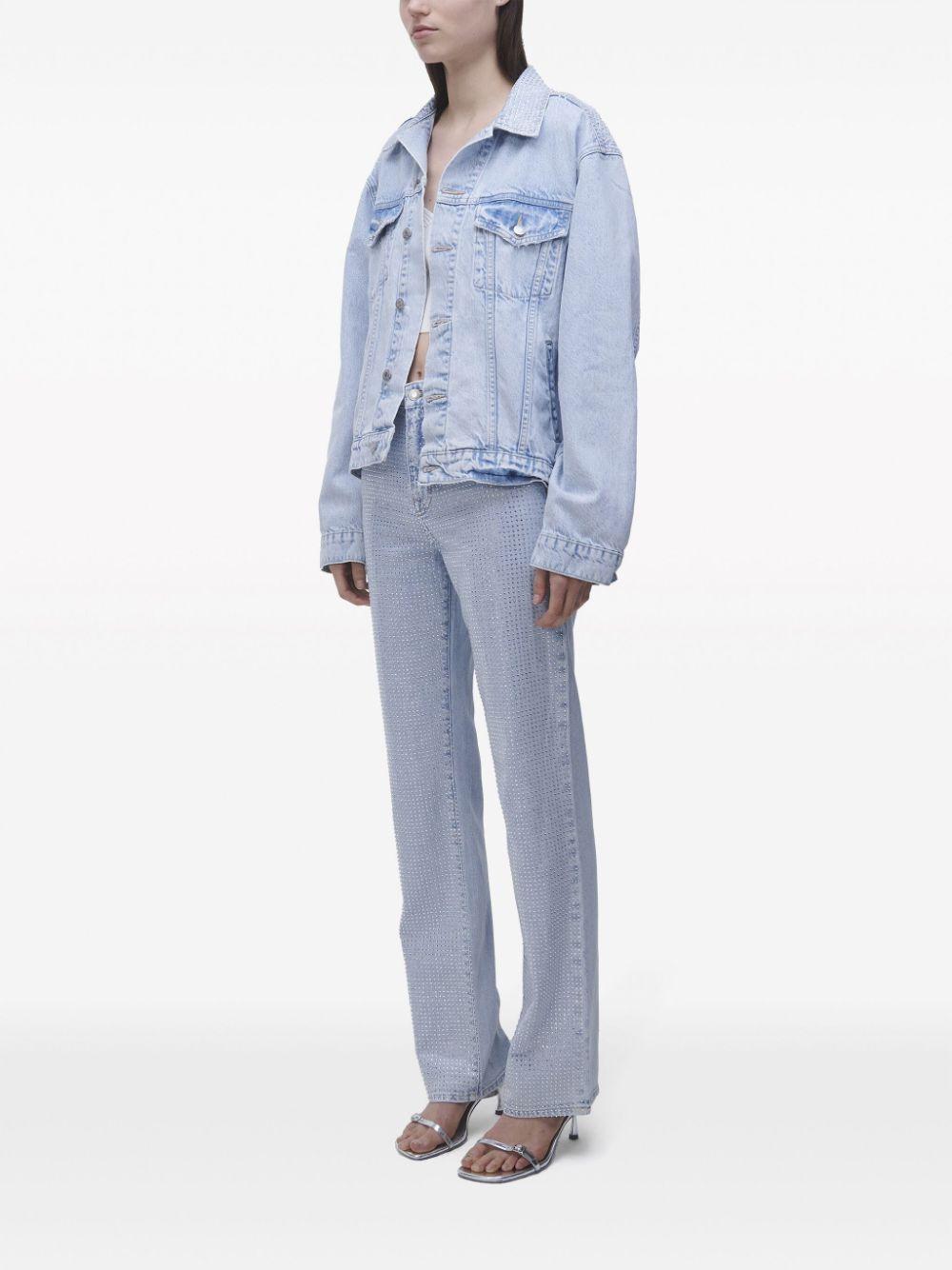 Lambert crystal-embellished denim jacket 