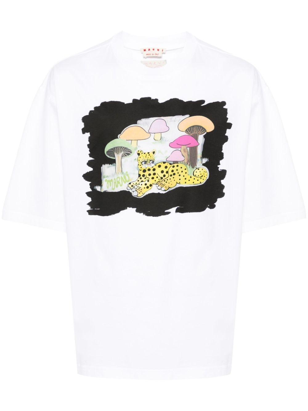 graphic-print cotton T-shirt