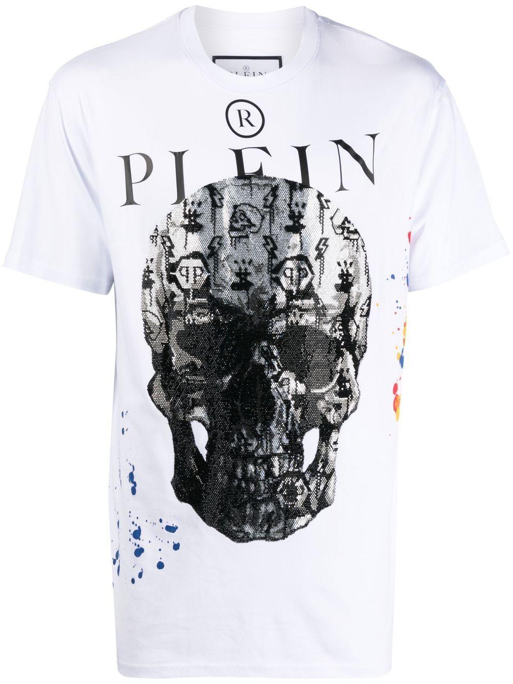 skull-print short-sleeve T-shirt