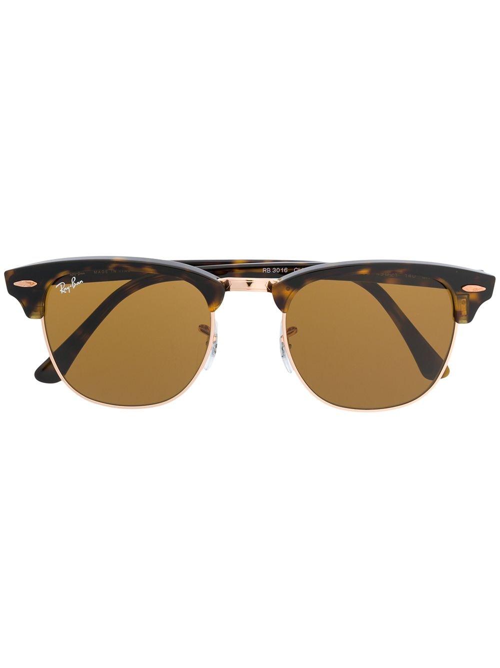 tortoiseshell Clubmaster sunglasses