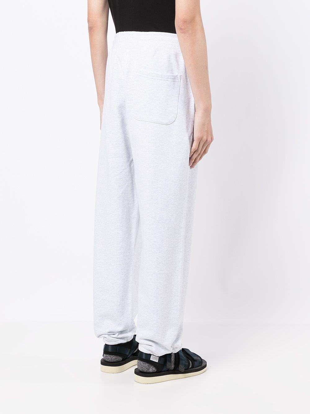 drawstring-waist cotton track trousers 