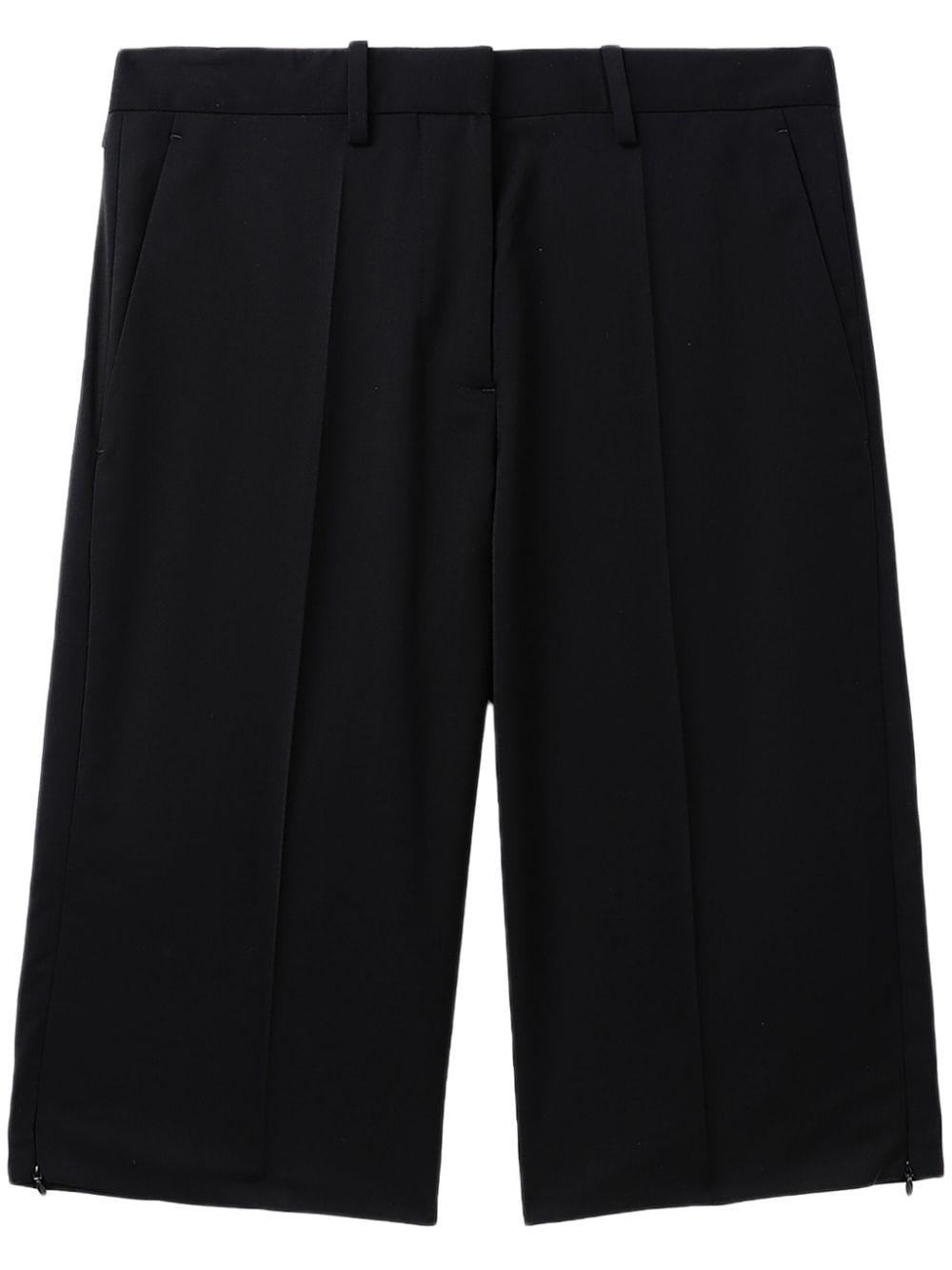 pleat-detail tailored shorts