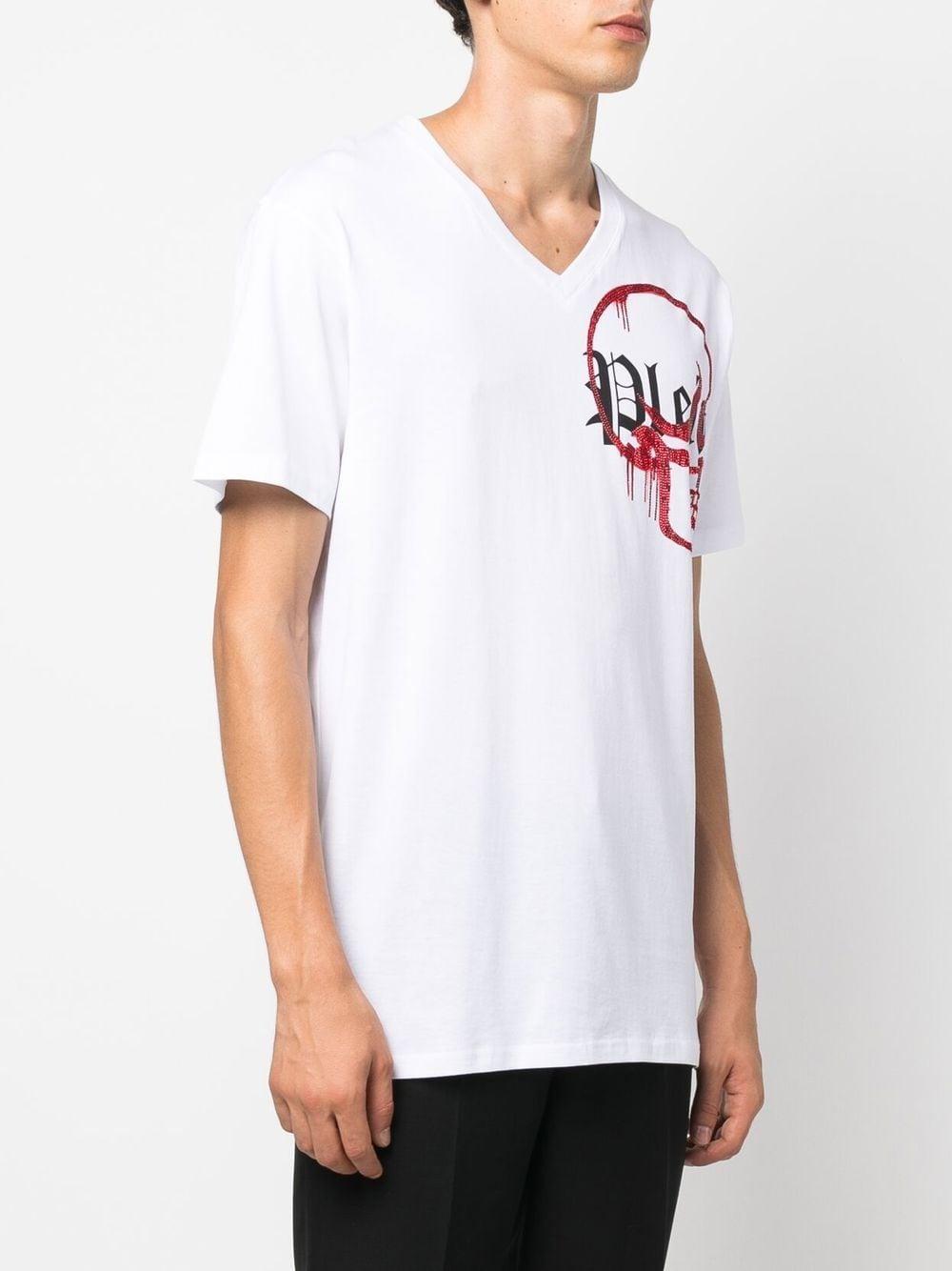 V-neck logo T-shirt