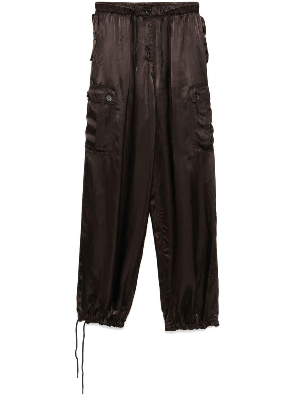 satin cargo pants