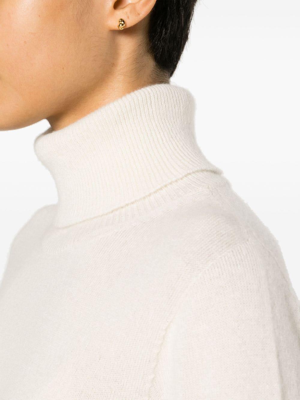 roll-neck cashmere jumper