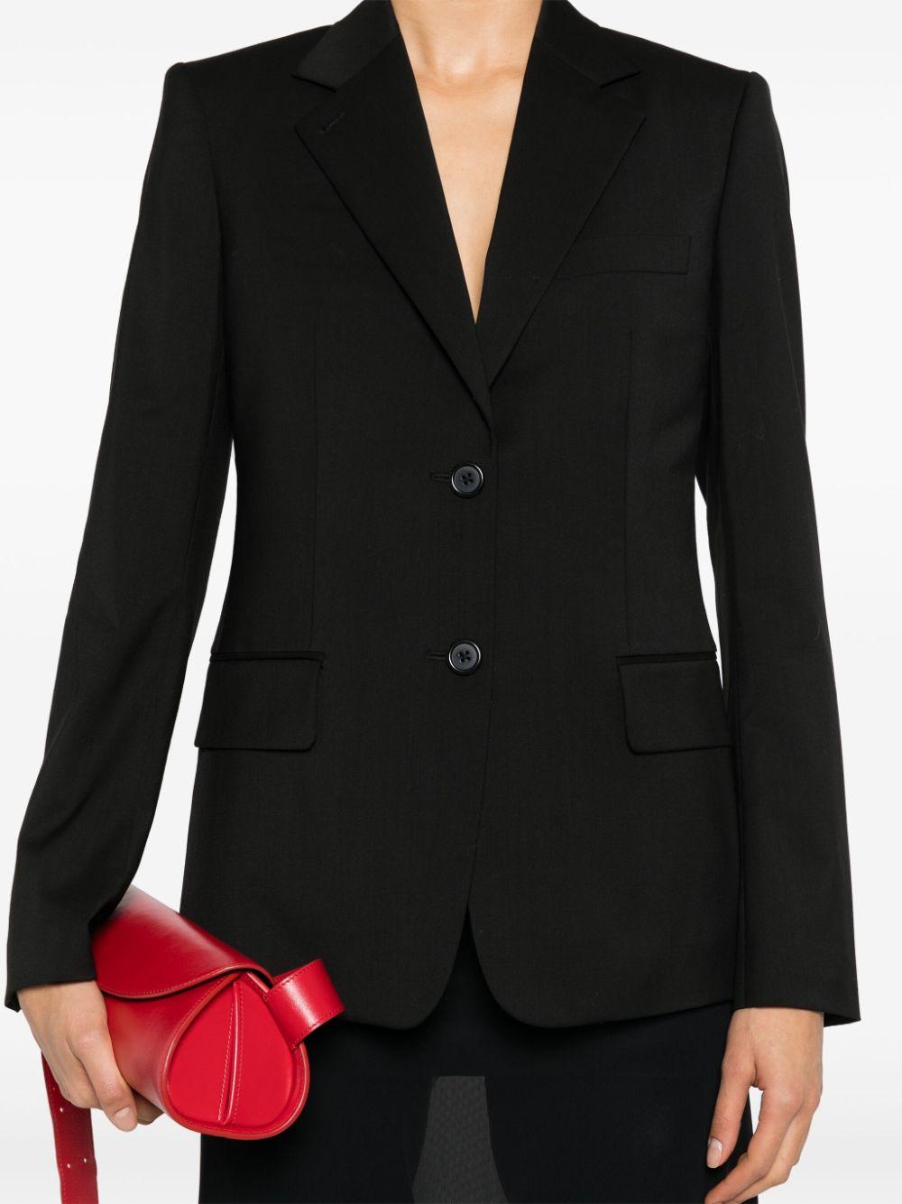 single-breasted wool blazer