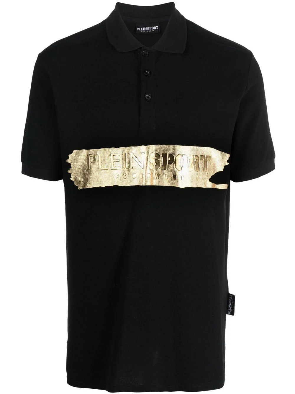 logo-print short-sleeved polo shirt