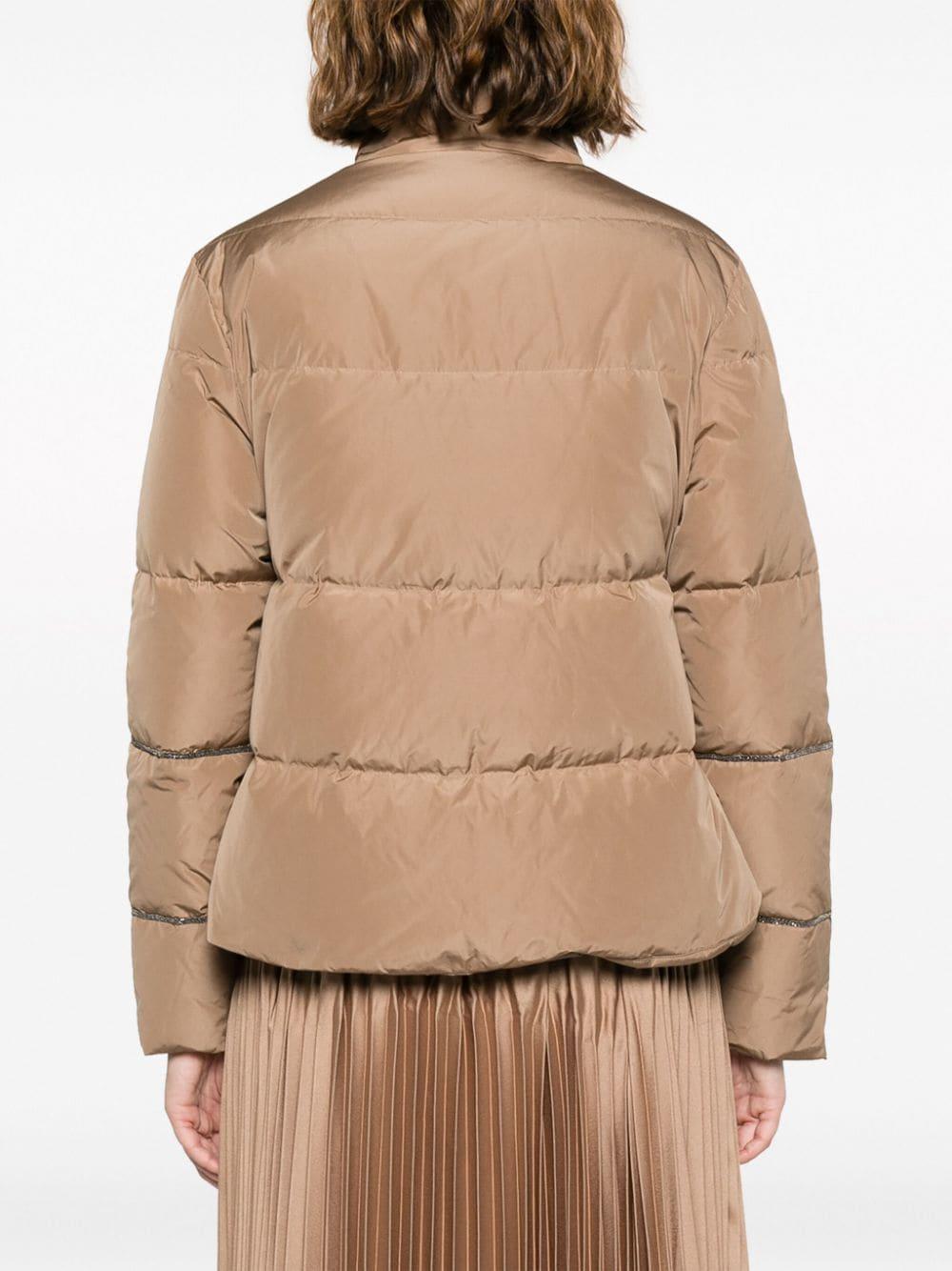 high-neck puffer jacket