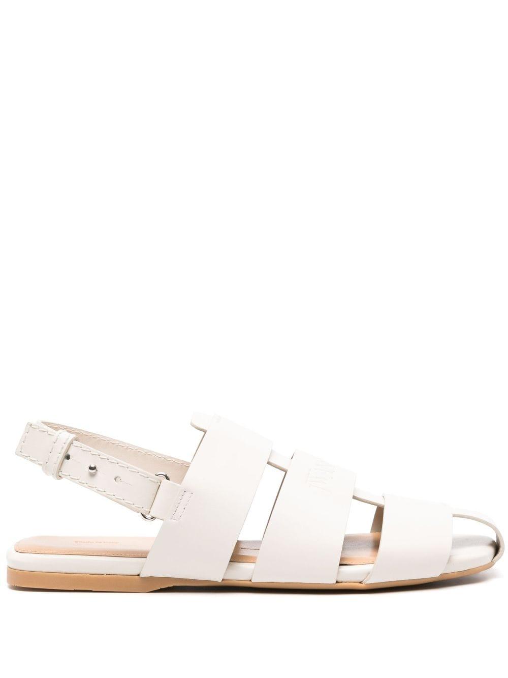 Slingback Fisherman leather sandals